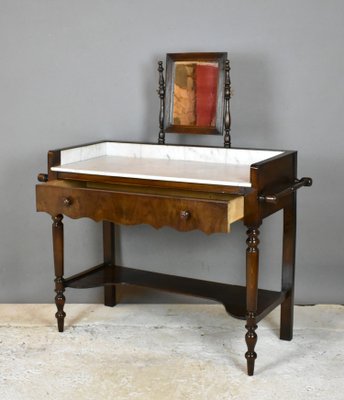 Antique French Washstand With Mirror 1920s For At Pamono Antique French Washstand With Mirror