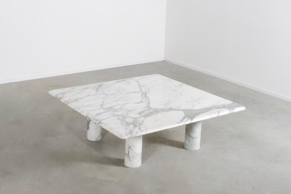 Large Italian Marble Coffee Table By Angelo Mangiarotti For Up 1970s Large Italian Marble Coffee Table By Angelo Mangiarotti For Up 1970s