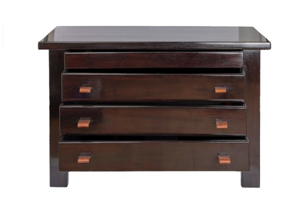 Black Lacquer Dresser By Maison Regain 1960s For Sale At Pamono