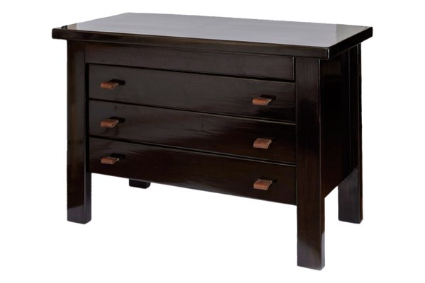 Black Lacquer Dresser By Maison Regain 1960s For Sale At Pamono