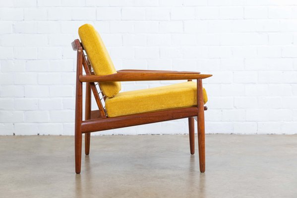 Mid Century Teak Danish Lounge Chair By Arne Vodder For Glostrup 1960s For Sale At Pamono
