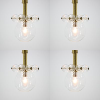 Mid Century Pendant Lamps From Kamenický Šenov 1970s Set Of 4 Mid Century Pendant Lamps From