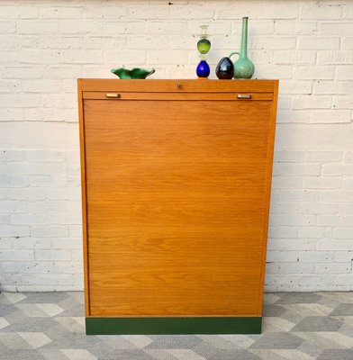 Grosser Mid Century Schrank Mit Rolltur Bei Pamono Kaufen