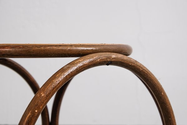 Antique Bentwood Circular Stool From Thonet For Sale At Pamono