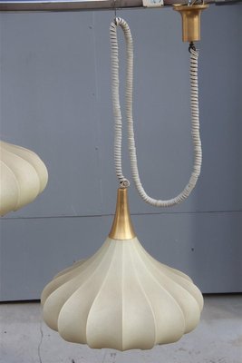 Mid Century Italian Resin And Brass Pendant Lamp 1960s Set Of 2 For Sale At Pamono