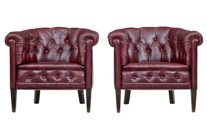 Burgundy club chair shop
