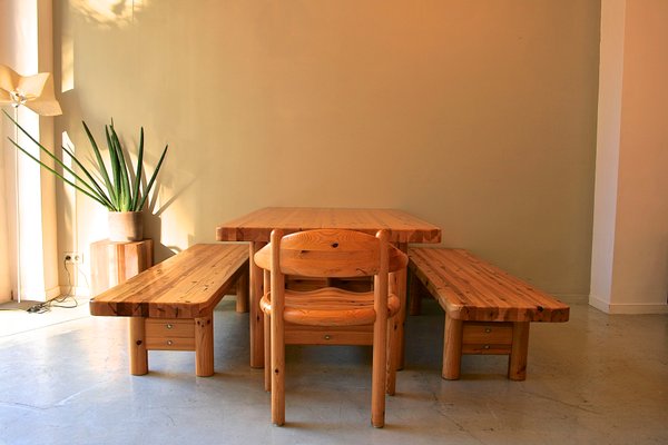 Dining Table Benches By Rainer Daumiller 1960s Set Of 3 For