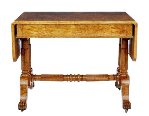19th Century Biedermeier Burr Birch Coffee Table 19th Century Biedermeier Burr Birch Coffee Table