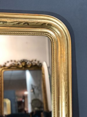 Antique Gold Leaf Mirror For At Pamono Antique Gold Leaf Mirror For At Pamono