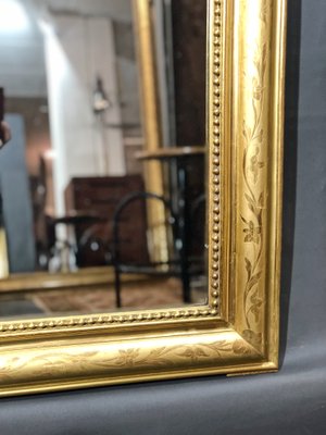 Antique Gold Leaf Mirror For At Pamono Antique Gold Leaf Mirror For At Pamono