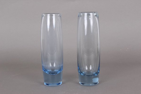 Glass Vases By Per Lutken For Holmegaard 1960s Set Of 2 For Sale