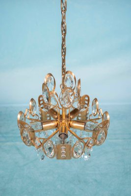 mid century crystal chandelier