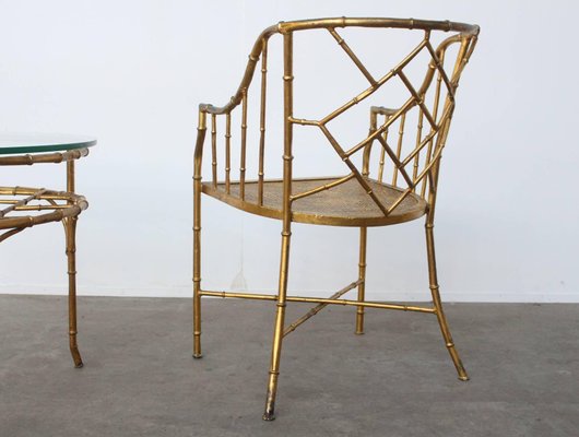 Gold bamboo chairs top