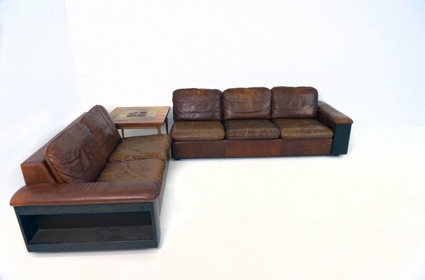 Divani In Pelle Anni 60 Set Di 2 In Vendita Su Pamono