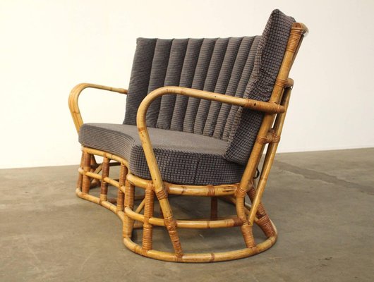 Rattan And Bamboo Sofa 1960s