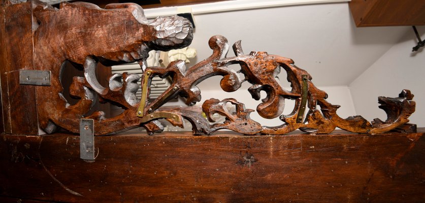 Antique Italian Walnut Dresser With Mirror For At Pamono Antique Italian Walnut Dresser With, Antique Metal Dresser With Mirror