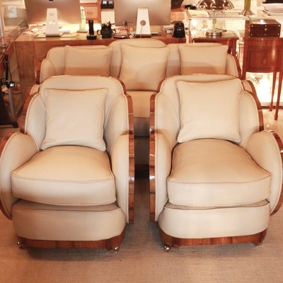 Art Deco Sofa And Armchairs Set 1930s Art Deco Sofa And Armchairs Set 1930s