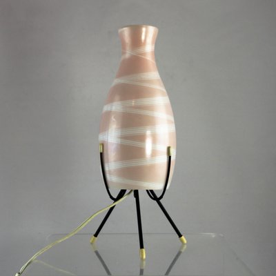 mid century tripod table lamp