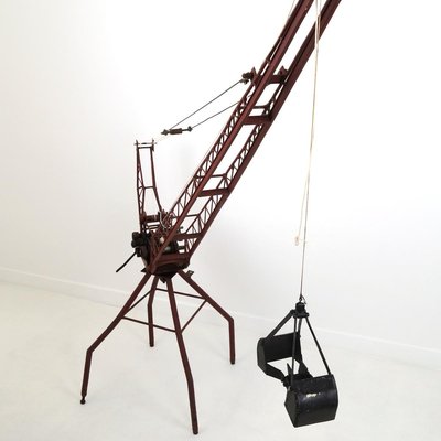 Antique Steel Crane Toy