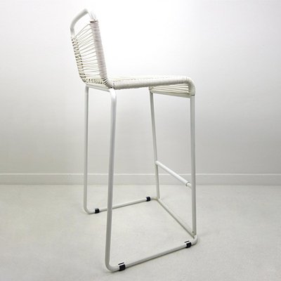 Vintage Rubber Cord Table And High Stools Set Of 5 For Sale At Pamono