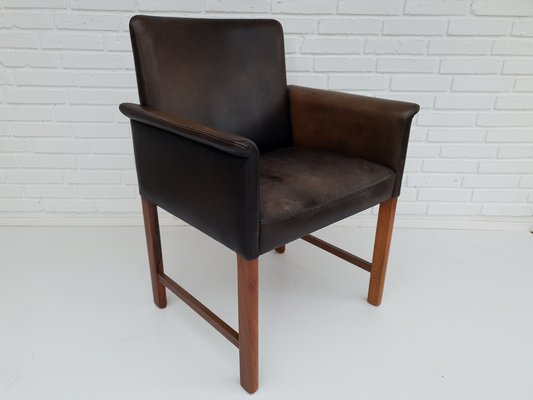 Danish Rosewood And Leather Armchair By, Inexpensive Faux Leather Chairs