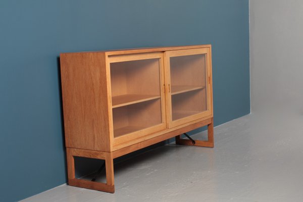 Mid Century Oak Display Cabinet By Borge Mogensen For Karl Andersson Soner 1960s For Sale At Pamono