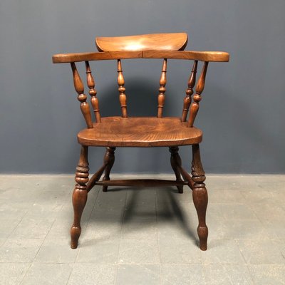 Antique English Captain Chair 1900s For Sale At Pamono