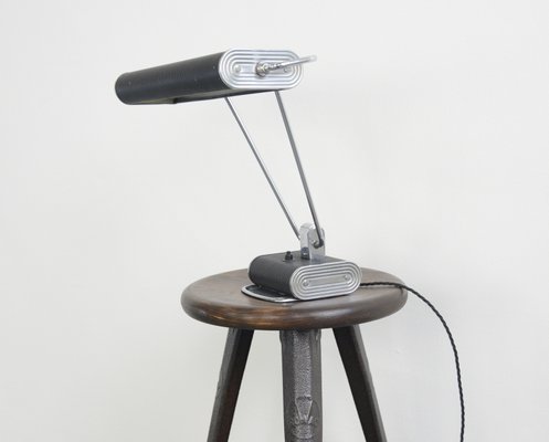 gray table lamp