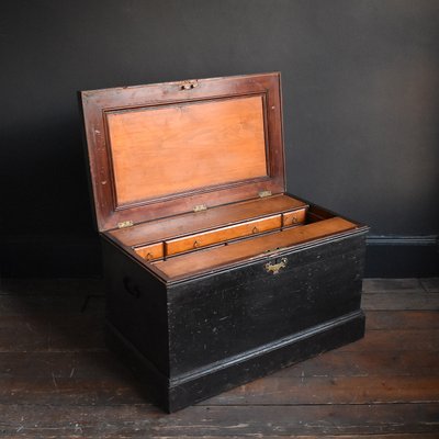 19th Century Ebonized Cabinet Makers Tool Chest For Sale At Pamono