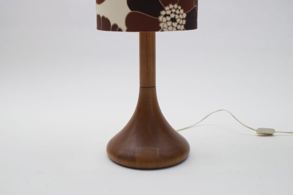 Danish Teak Table Lamp From Dyrlund, Teak Table Lamp