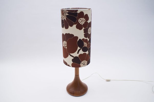 danish teak table lamp