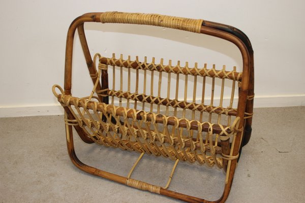 Bamboo Magazine Rack By Pierantonio Bonacina 1960s For Sale At Pamono