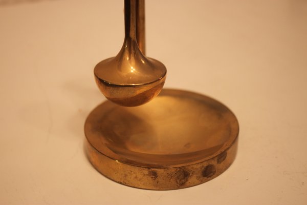 Vintage Danish Brass Oil Lamp By Ilse Ammonse For Daproma 1950s Vintage Danish Brass Oil Lamp By Ilse