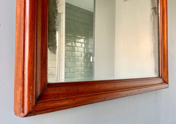 Antique Wooden Wall Mirror For Sale At Pamono