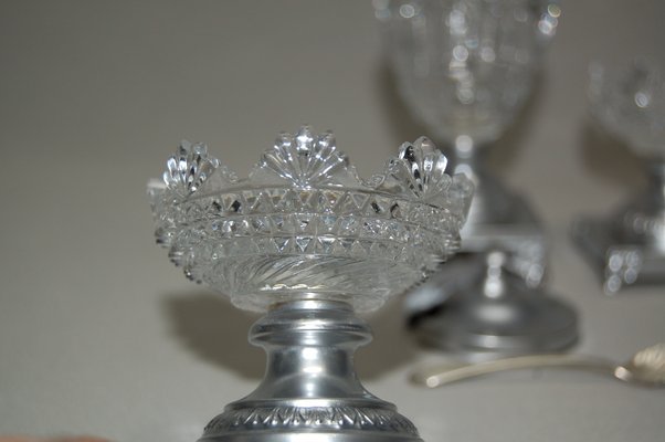 Lot De 3 Petits Bols Anciens En Porcelaine Française – Motif Fleuri – 1960