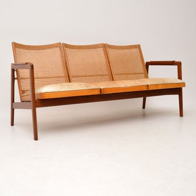 Durch Afromosia And Cane Sofa By P J Muntendam For Gebroeders Jonkers Noordwolde 1950s Durch Afromosia And Cane Sofa By P J Muntendam For Gebroeders Jonkers Noordwolde 1950s