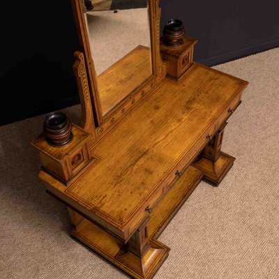 Antique pine store dressing table stool