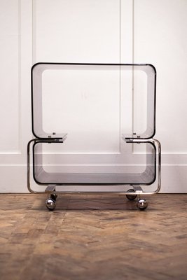 Christie glass and sales chrome console table