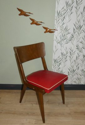 Red dining chairs set of 2 hot sale