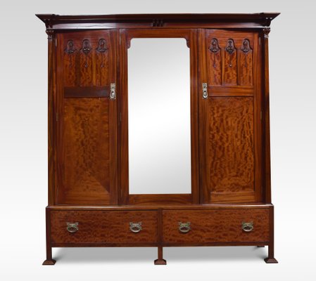 Antique Mahogany Wardrobe For Sale At Pamono