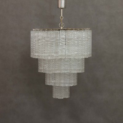 Vintage Venini 3 tier Glass Chandelier | Glass chandelier Vintage Venini 3 tier Glass Chandelier | Glass chandelier
