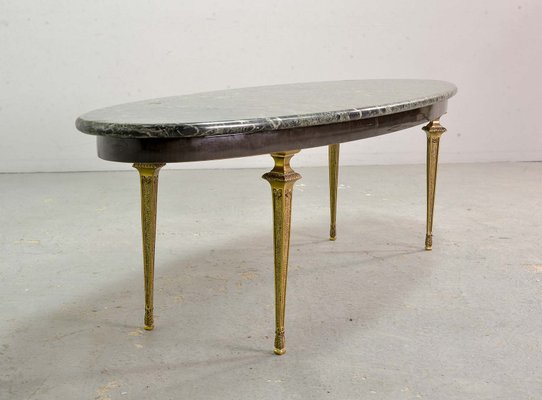French Marble And Brass Coffee Table 1950s For Sale At Pamono