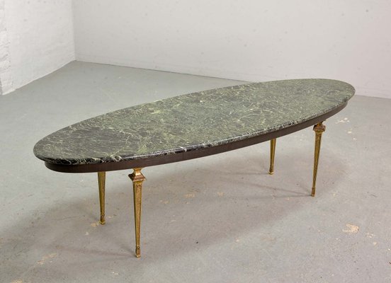 French Marble And Brass Coffee Table 1950s For Sale At Pamono