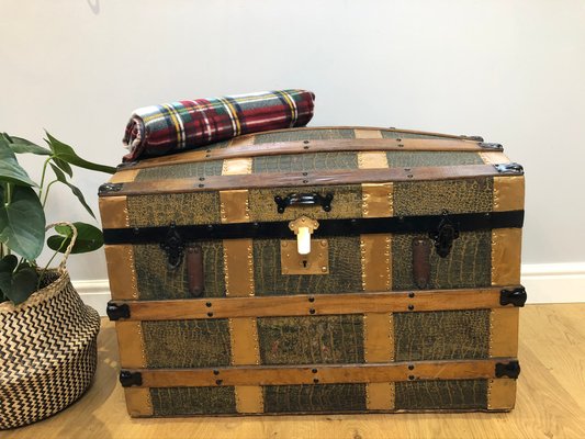 Antique Domed Steamer Trunk 1800s For Sale At Pamono