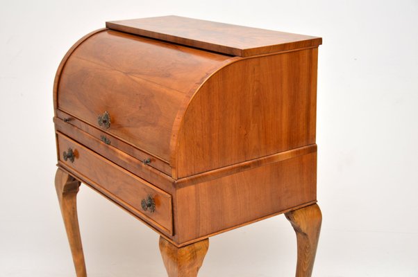 Schreibtisch Aus Nussholz 1920er Bei Pamono Kaufen