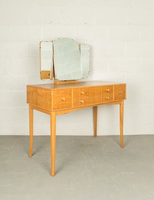 Tiger Maple And Beech Dressing Table 1950s For Sale At Pamono