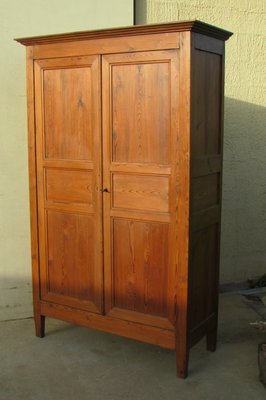 Antique Pitch Pine Wardrobe For Sale At Pamono