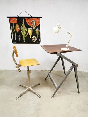 Tavolo Da Disegno Vintage Di Friso Kramer And Wim Rietveld Per