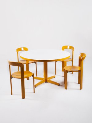 Dining Chairs And Dining Table Set By Bruno Rey For Kusch Co 1970s For Sale At Pamono