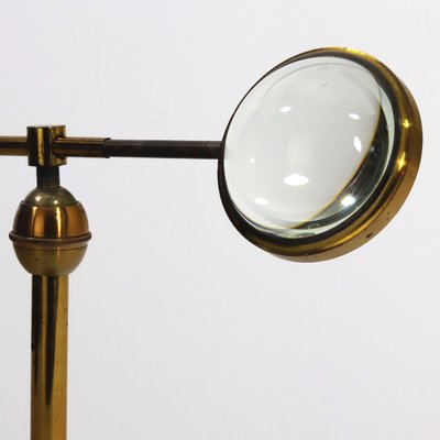Antique Brass Magnifying Glass On Stand 1890s For Sale At Pamono